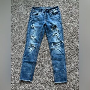 American Eagle Outfitters Tomgirl Denim Distressed Jeans